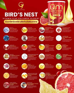 NIPA COLLAGEN Nipa Collagen Bird's Nest Nourishes skin, freckles, white skin, nourishes joints, knees, bones, youthfulness