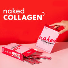 Load image into Gallery viewer, Naked collagen "powder form" by Daring&amp;co. (1 box of 12 sachets) Red box
