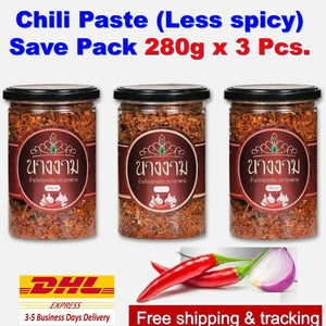 3x NangNgam NamPrik Chili Paste With Gourami Fish Less Spicy Flavor Thai food