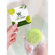 Load image into Gallery viewer, Natural Herbs Lime Soap Anti Aging Smooth Aura Radiant Skin Face 80g