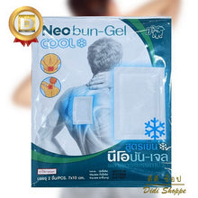 Load image into Gallery viewer, Neobun Gel Cool PLASTER Pain Relief 6 Pack 7x10cm Muscle Aches Camphor Menthol
