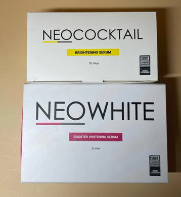 Neowhite Neococktail Brightening Serum, a serum set for bright, radiant skin. 10-box set