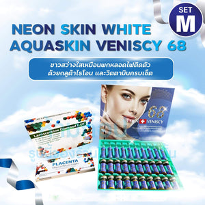 Neon skin white Aquaskin Veniscy 68+Laroscorbine Diamond E-UF+Placenta Enhanced Complex 1 Set