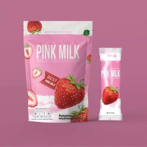 Nine Pink Milk Strawberry Drink Powder Control Dietary Supplement Weight Loss 25 Sachets