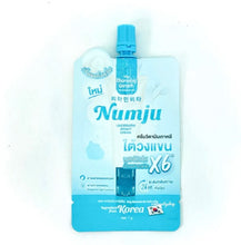 Load image into Gallery viewer, 20X Numju Underarm Whitening Cream (Blue Sachet, 6 sachets). Fast-absorbing cream, brightens skin