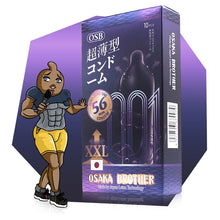 Load image into Gallery viewer, OSAKA BROTHER XXL 56 Condoms – Smooth, Ultra-thin (0.01mm), 56mm Size (1 Box / 10 Pieces)