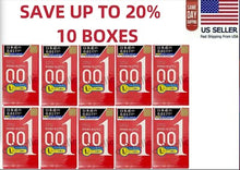Load image into Gallery viewer, Okamoto 001 L Rich Lubricant Condoms – Ultra-thin, 56mm size, 1 box (3 pieces)