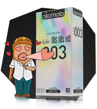 Load image into Gallery viewer, Okamoto 003 Condoms – Ultra-thin (0.03 mm), smooth texture, 52 mm width. 1 box (10 pieces).