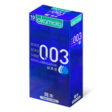 Load image into Gallery viewer, Okamoto 003 Rich Lubricant, Extra Thin, Smooth Condoms, 52 mm, 1 Box (10)