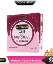 Load image into Gallery viewer, Onetouch ONE Sweet Romance Condoms – Scented, ultra-thin, 52mm size, 1 box (3 pieces)
