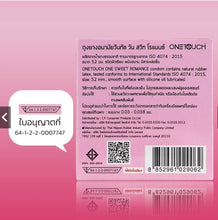 Load image into Gallery viewer, Onetouch ONE Sweet Romance Condoms – Scented, ultra-thin, 52mm size, 1 box (3 pieces)