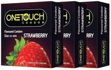 Load image into Gallery viewer, Onetouch Strawberry Condoms, One Touch Strawberry, 52 mm, 1 boxes, 12 condoms per box