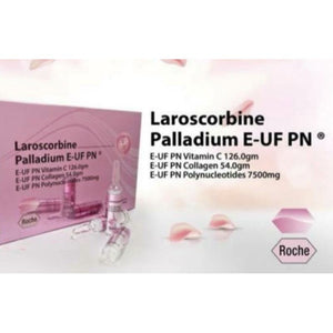 Set L Glutax Sakura 22000000 GS+Laroscorbine Palladium E-UF+Collagen fort plattinum+Placenta extact complex 1 Set