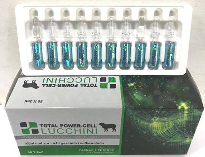 New PLACENTA LUCCHINI TOTAL POWER CELL 50 x 2 ml. Good