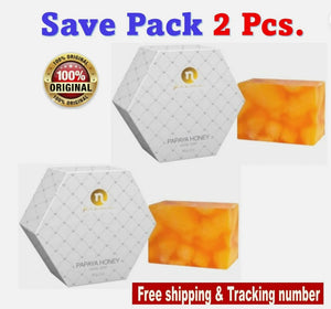 2x Papaya Honey Soap Deterring Acne Freckles Dark Spots Anti Aging Radiance 60g