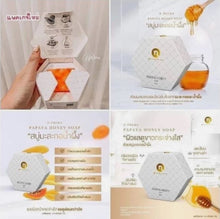 Load image into Gallery viewer, 2x Papaya Honey Soap Deterring Acne Freckles Dark Spots Anti Aging Radiance 60g
