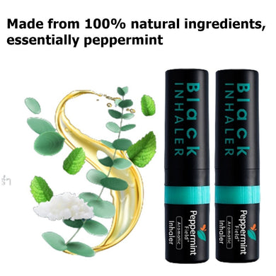 100X Peppermint Field Black Thai Flavored Inhaler Pencil Aromatically Refreshing