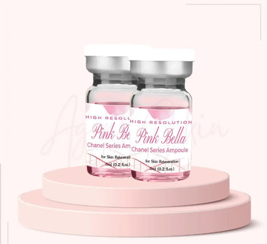 Pink Bella Chanel, clear face, bouncy, juicy skin