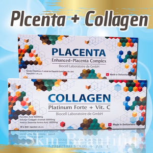 Aquaskin Veniscy4 Pro Q10 12th Generation+Collagen fort plattinum+ Placenta extact 1 Set