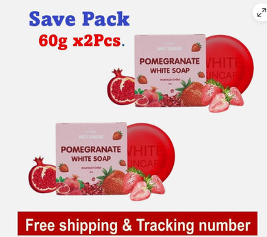 Pomegranate Soap Skin care All Natural Extract Healthy Aura Smooth 60g