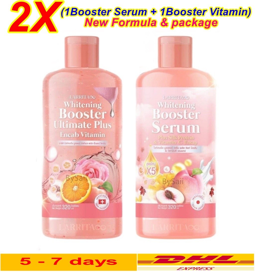 Set of Prangthip Larrita Whitening Booster Serum + Lotion Revitalize dull skin