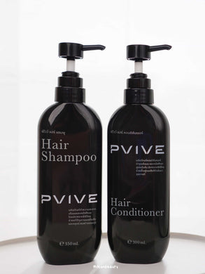 2X Pvive Shampoo Herb Anti Hair Loss Stimulate Hair Growth Regrowth Black Shiny