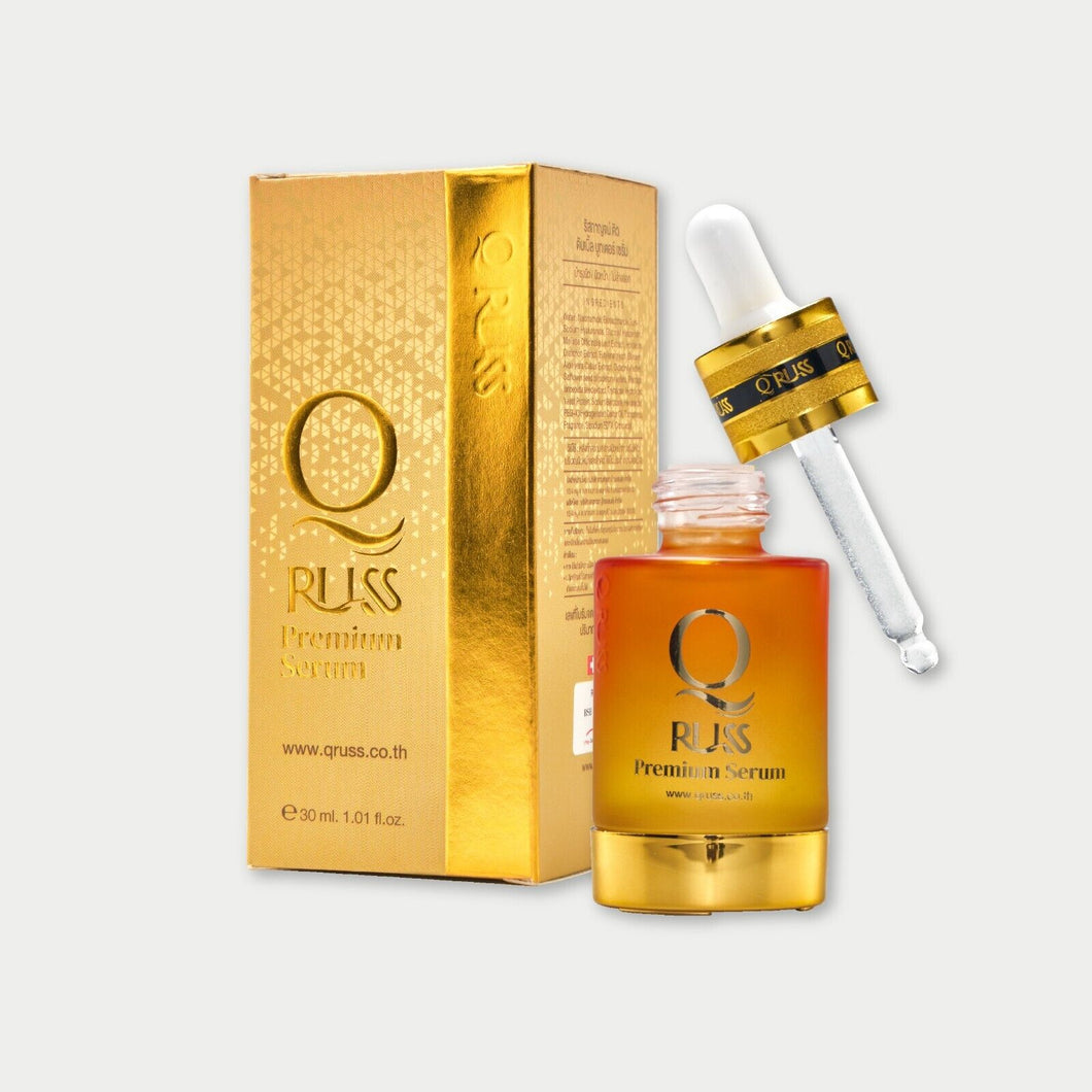 Q Russ Premium Serum reduces blemishes freckles dark spots wrinkles 30 ml