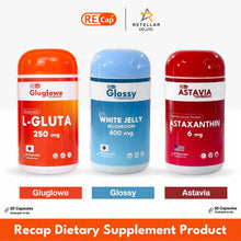 Load image into Gallery viewer, RECAP+ GLUGLOWE WHITENING VITAMIN Supplement 20 CAPSULES