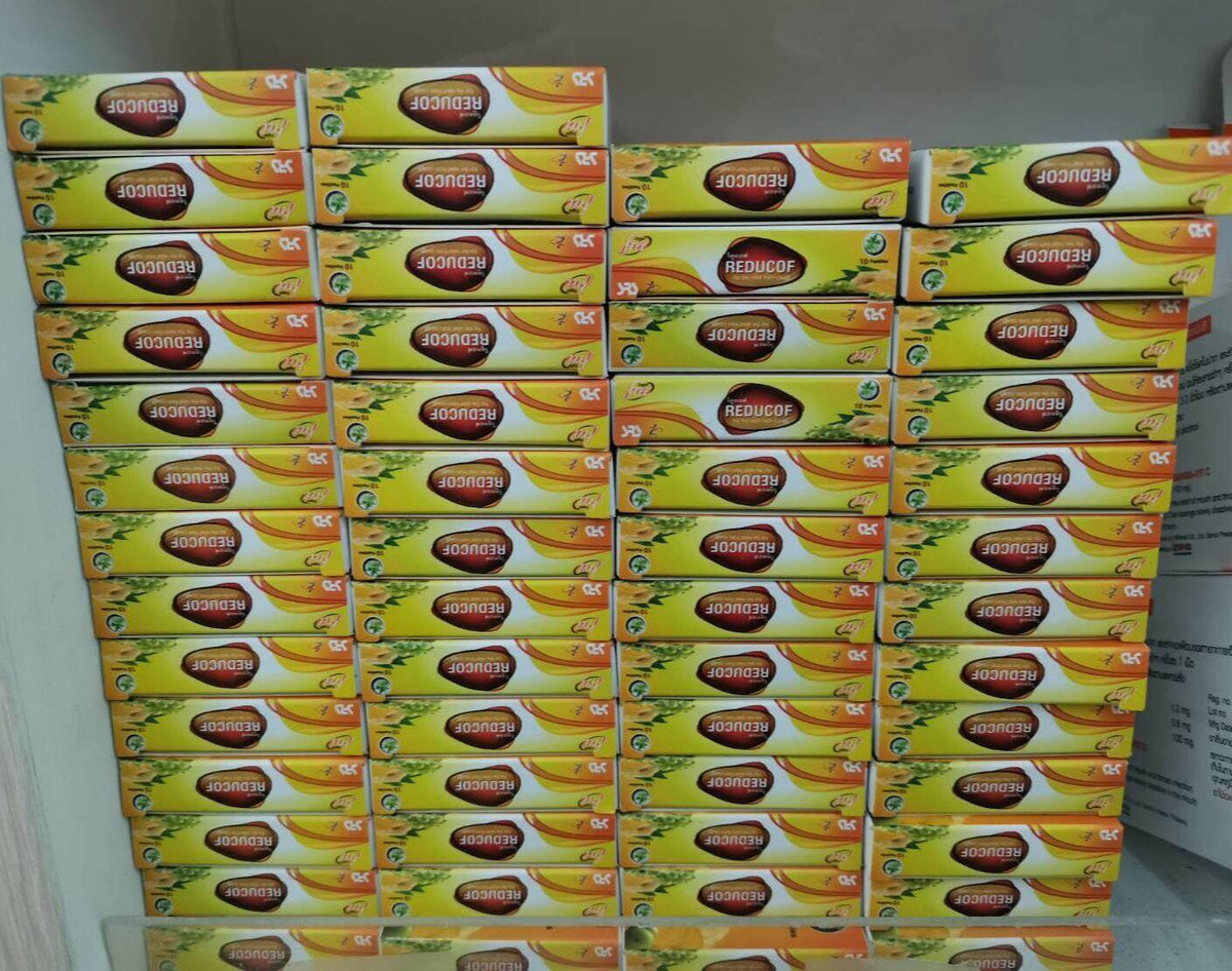 12X Reducof Herb Jelly Candy, Relieve Sore Throat Expectoran. 10 Table ...