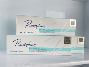 Restylane LYFT with Lidocaine anesthetic (chin, nose, temples, forehead)