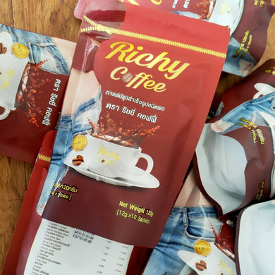 Richy Coffee Speed Up Metabolism Weight Management Control Fat Fiber Coffee 12X