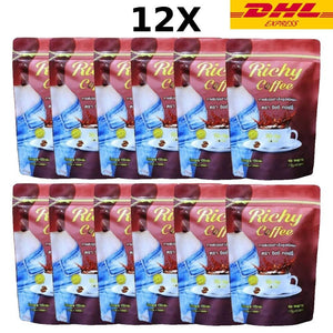 Richy Coffee Speed Up Metabolism Weight Management Control Fat Fiber Coffee 12X