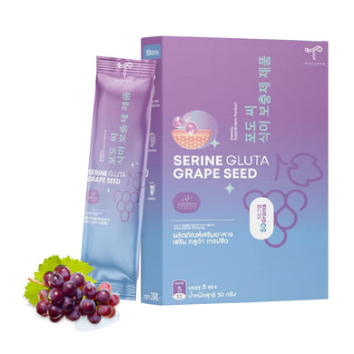 SERINE GLUTA Grape Seed Purple Gluta White Gluta, beautiful skin, clear, aura, acne, wrinkles