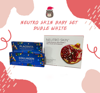 SET Neutro skin Duble White Collagen fort plattinum 1 Box Placenta extact 1 Set