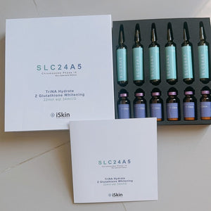 Set White Iskin SLC24A5 Chromosome Phase IX Glutathione Whitening New+ ROCHE LAROSCORBINE PLATINIUM E-UF