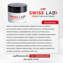 Load image into Gallery viewer, Swiss Lab secret underarm Cream private area intimate armpit box set 10g.