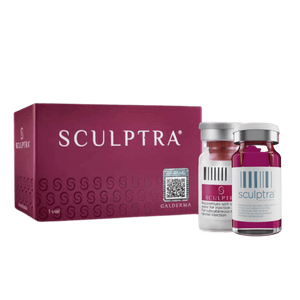 Sculptra is a particle of substance. The world's first natural collagen stimulant 1 Box 1 Bottle