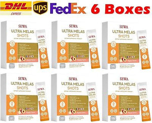 6x Sewa Ultra Melas Shots Reduce Dark Spots Supplement Brightening Clear Skin