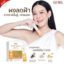 6x Sewa Ultra Melas Shots Reduce Dark Spots Supplement Brightening Clear Skin