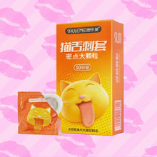 Load image into Gallery viewer, Shulemei Cat Textured Condoms – 54mm size, featuring over 2,000 raised dots
