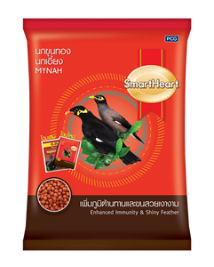 SmartHeart Mynah Enhanced Immunity & Shiny Feather Bird Food 400g x 3