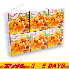 Load image into Gallery viewer, Soft7 by K.Brothers Turmeric with Honey Skin Care Natural Herbal Soap 120g x 16