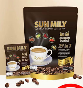 Sun Mily Coffee 29 in 1 Instant Coffee Powder Healthy Weight Manage No Sugar 6X