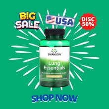 Load image into Gallery viewer, Support your lung health with Swanson Lung Essentials 500mg 120 capsules.