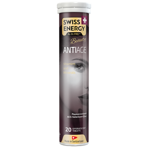 Swiss Energy Anti Age ACE, effervescent vitamin tablets for smooth, blemish-free skin and reduced wrinkles