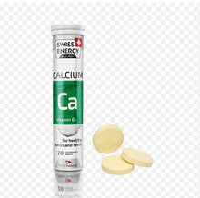 Load image into Gallery viewer, Swiss Energy Calcium + Vitamin D3 - Effervescent 20 Count