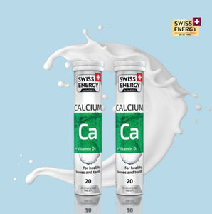 Swiss Energy Calcium + Vitamin D3 - Effervescent 20 Count
