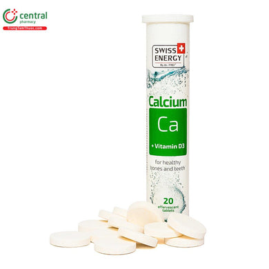 Swiss Energy Calcium + Vitamin D3 - Effervescent 20 Count