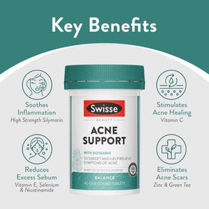 Swisse Beauty Acne Support Supplement: 60 Tablets