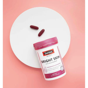 60 Caps Swisse Beauty Bright Skin Booster With Glutathione Healthy Firmness